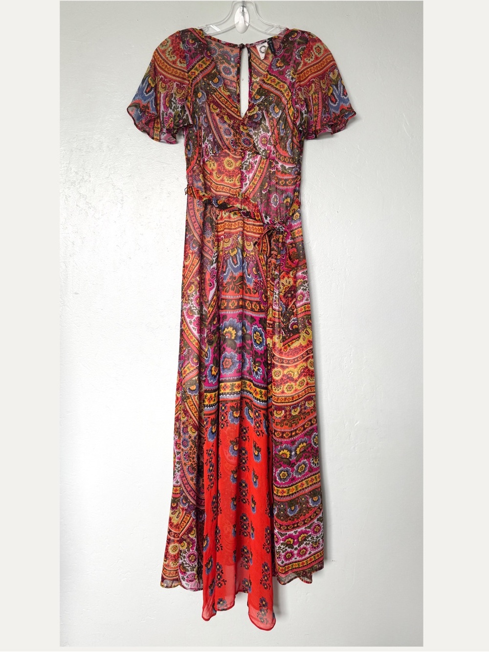 Anthropologie Akemi + Kin Murol Boho Multicolor Printed Maxi Dress Size 0